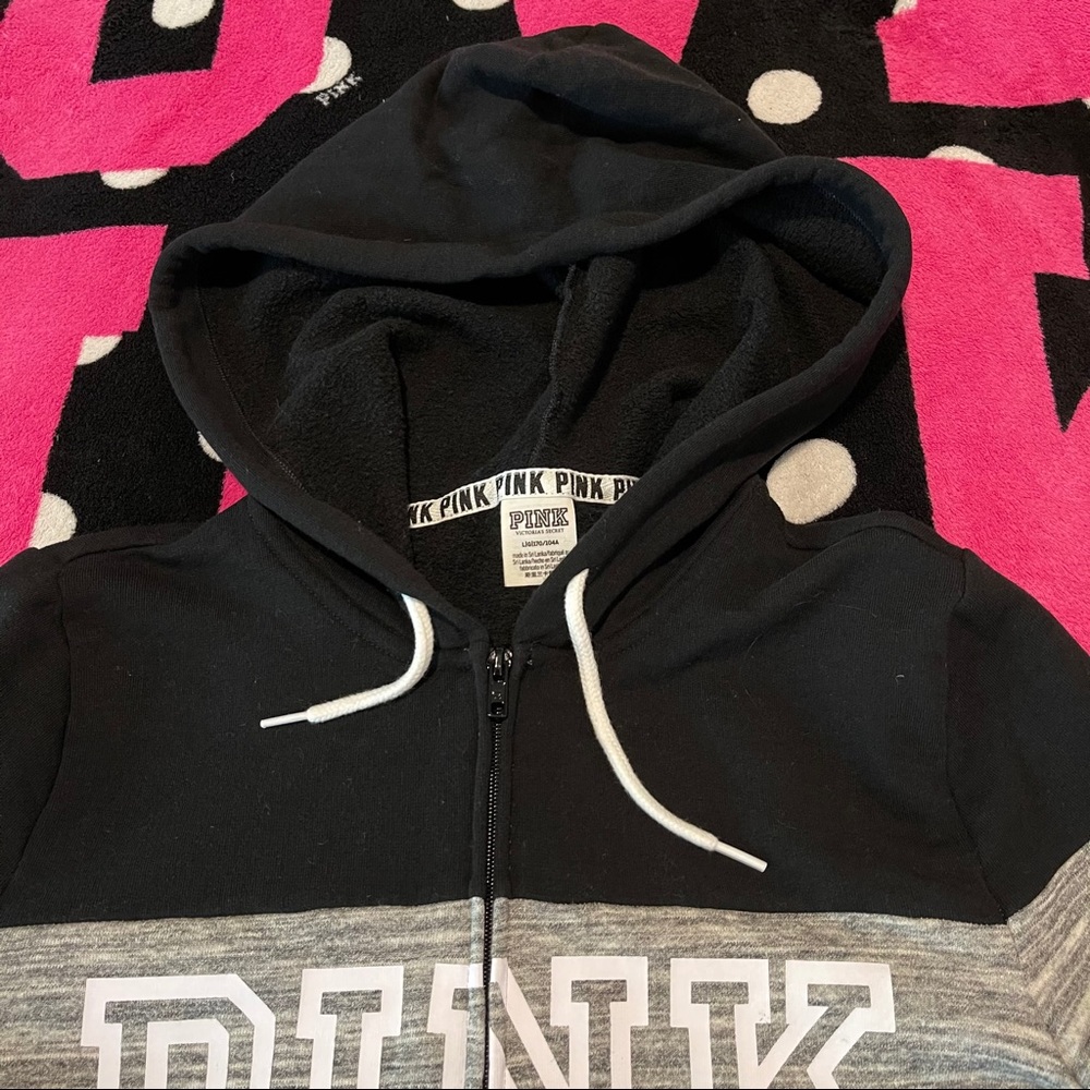 💕 VS PINK 💕 Hoodie Jacket Full Zip Large - Picture 2 of 8